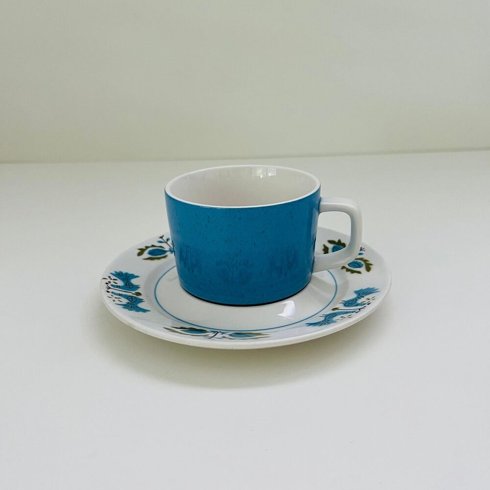 MIKASA Mediterrania Blue Bird 4026 - BL Tea Cup and Saucer